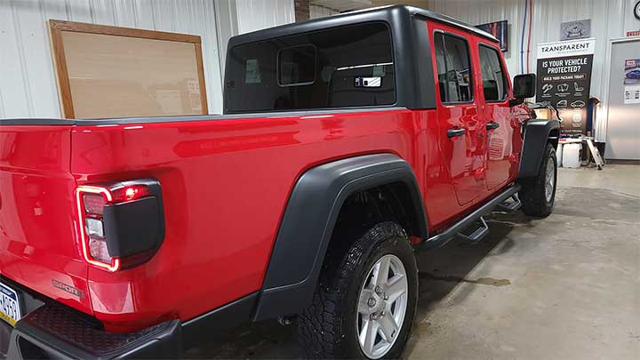 large red truck